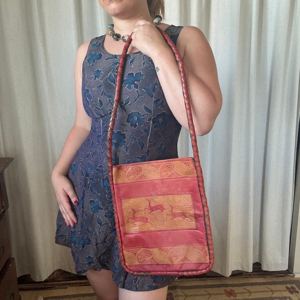 Genuine Leather Bright Print Ft. Gazelle
